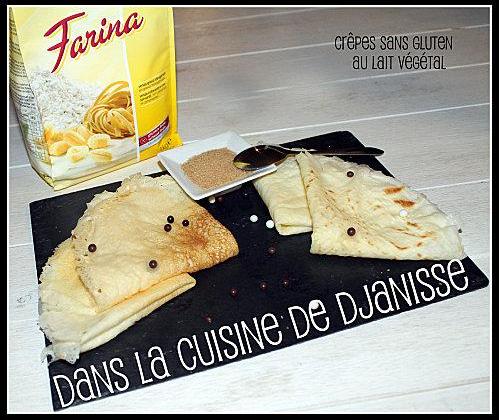 Crêpes sans gluten au lait végétal - Photo par Djanisse