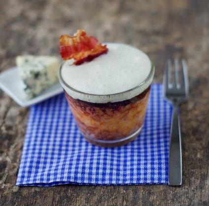 Flan de potiron et espuma de fourme d'ambert - Photo par Marcia Tack ses influences culinaires