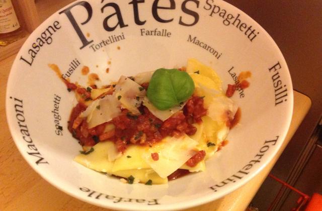 Ravioles aux 4 fromages sauce tomate - Photo par louisegS6