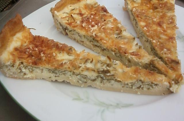 Quiche à la brousse aux fanes de carottes - Photo par jeanmaiz