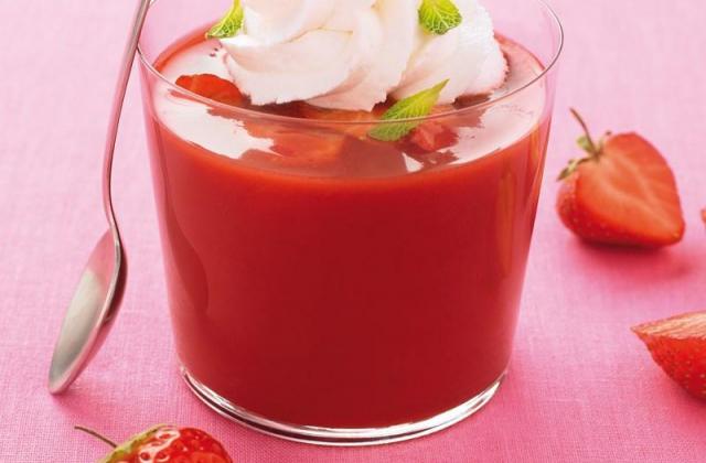 Mon dessert de fraises, chantilly et touche de menthe - Photo par Mon dessert de fraises Andros