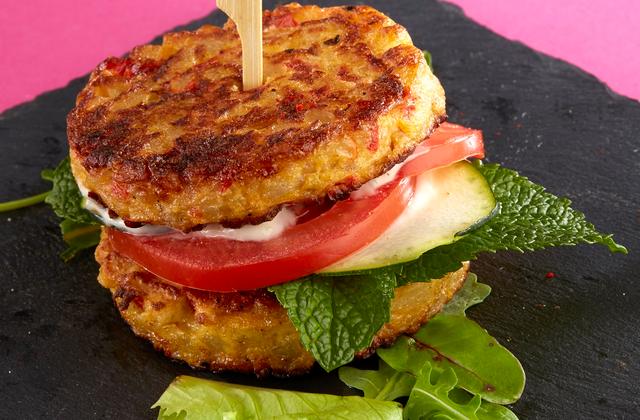 Burger végétarien façon tortilla - Photo par Amora