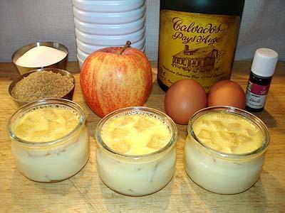 Crèmes aux pommes caramélisées - Photo par Eric - La Cuisine des Jours...
