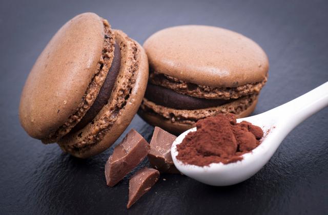 Macarons lisses chocolat - Photo par 750g