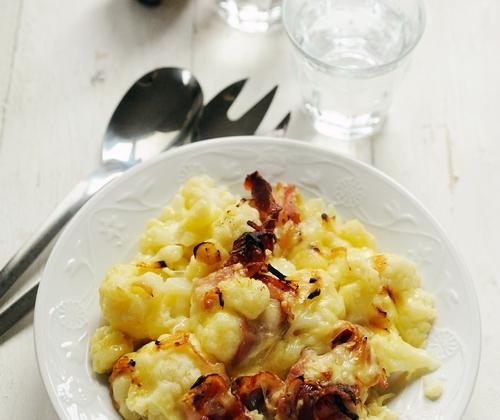 Tartiflette chou-fleur et lard - Photo par 750g