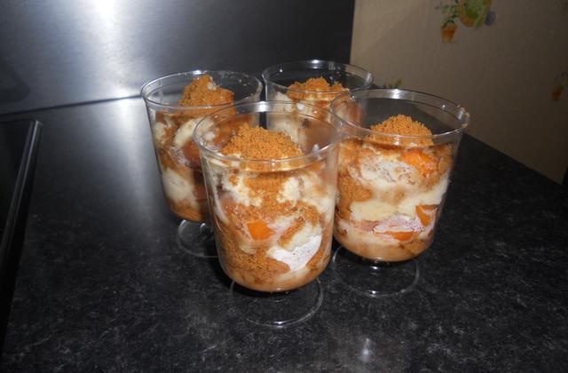 Verrine abricot-marscarpone à la vanille-spéculoos - Photo par zora70