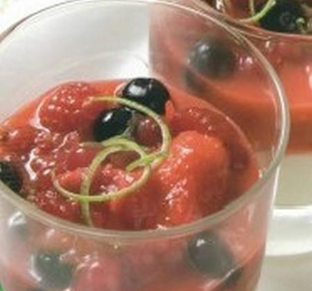 Verrines de fromage frais et compotée de fruits rouges - Photo par Chez un Chef