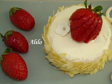 Divine aux fraises - Photo par Les Gâteaux Magiques d'Alilo