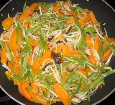 Légumes d'Orient et Champignons Shiitaké - tdorot