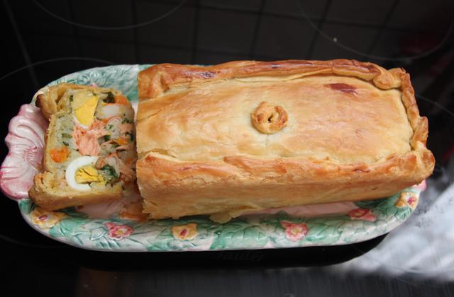 Koulibiac de surimi Coraya et de saumon au rapé de la mer - Photo par Coraya