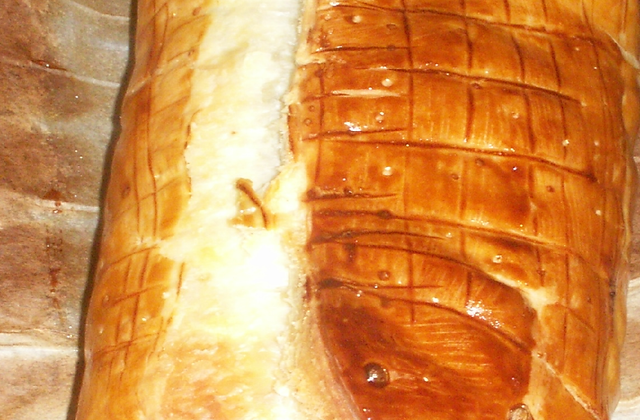Saumon en croûte au poireaux et beurre d'escargot - Photo par novane