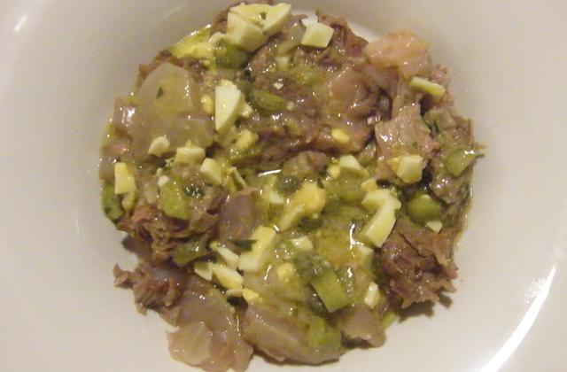Tête de veau sauce gribiche - Photo par marierechou