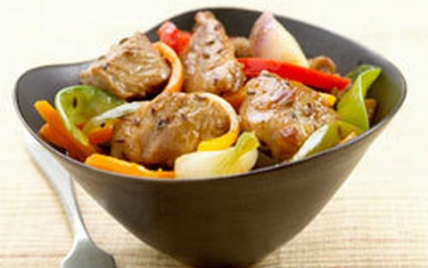 Sauté de porc et légumes de saison - Photo par Le Porc