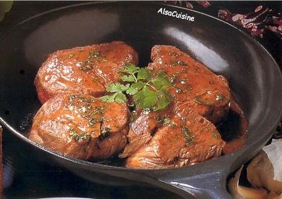 Boeuf glacé miel et moutarde - Photo par PSCHMITT