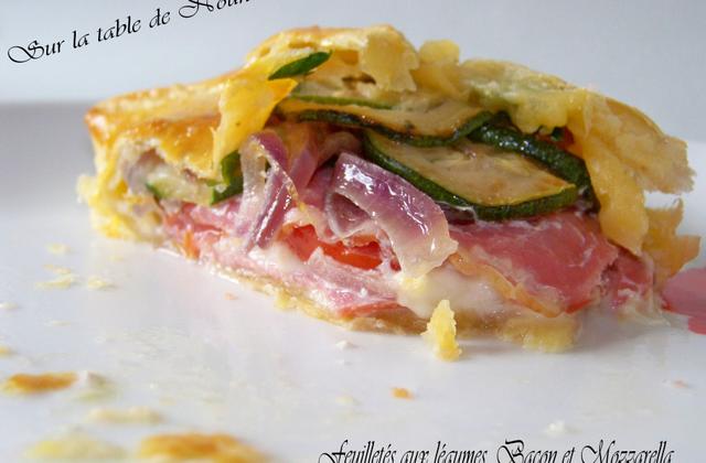 Feuilletés aux petits légumes, bacon et mozzarella - Photo par Nounoune25
