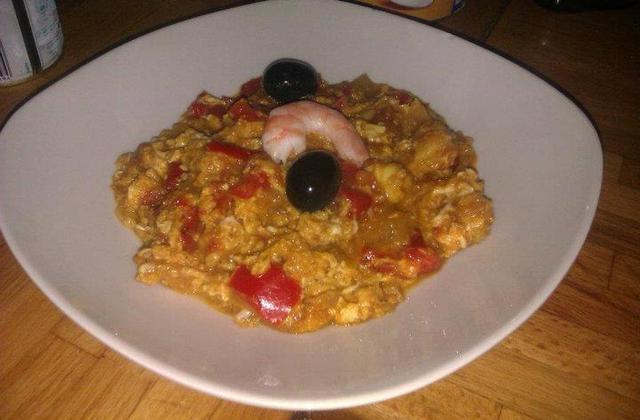 Ojja (omelette tunisienne) aux crevettes - Photo par la cuisine de doudou