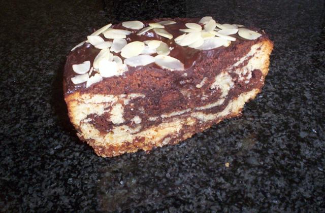 Gâteau marbé chocolat-vanille aux amandes - clemmaP