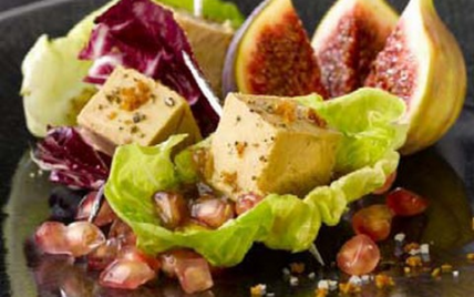 Petites bouchées de Foie Gras en coeur de salade - Photo par CIFOG