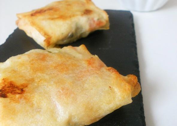 Brick au crabe et au saumon - papillette