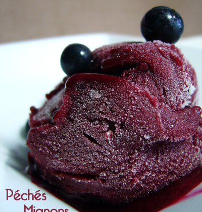 Sorbet cassis - Photo par 750g