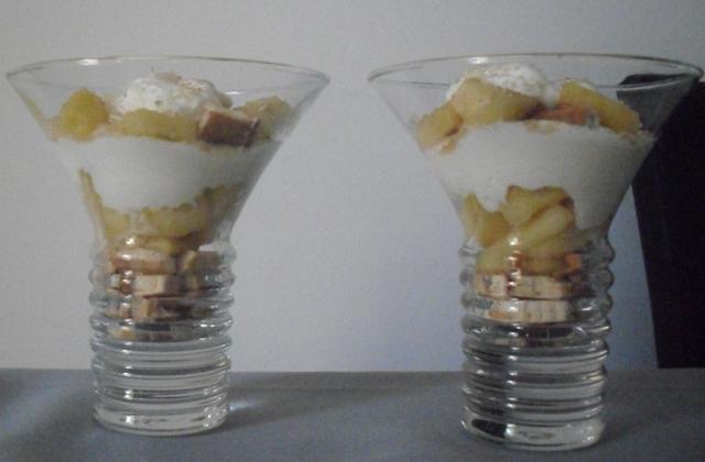 Verrine de pommes au fromage blanc - Photo par emilie013
