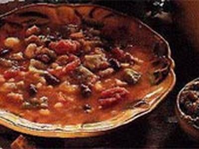 Soupe au pistou de Maria cuite au feu de bois - Photo par mariecPm
