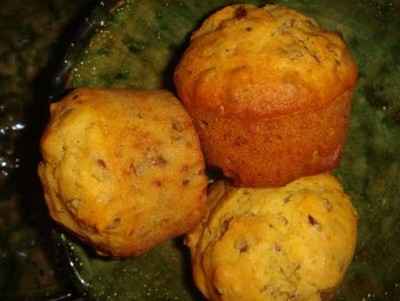 Muffins à la farine de maïs et aux graines de lin - Photo par erajch