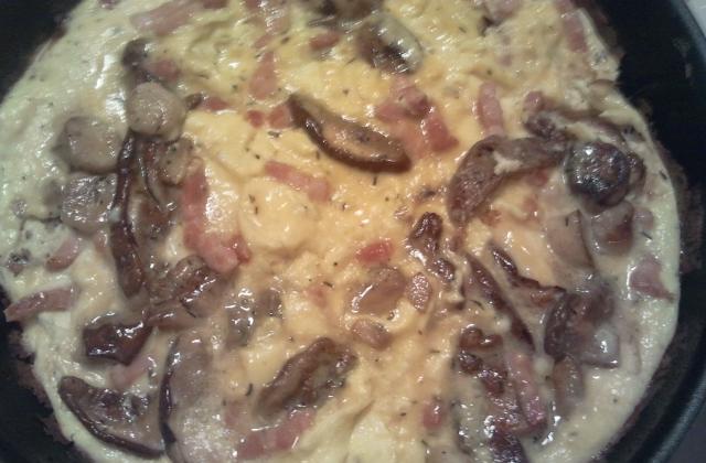 Omelette aux cèpes et ses lardons - Photo par marine1G