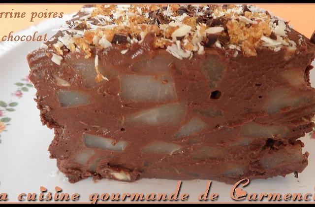 Terrine poires & chocolat - Photo par Carmen