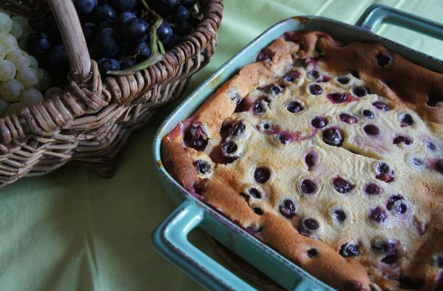 Clafoutis aux raisins frais - Photo par le book gourmand
