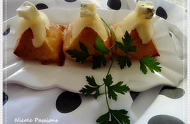 Pyramides de poires au roquefort - nicole4X