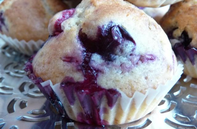 Muffins myrtilles-framboises - Photo par lacuisB