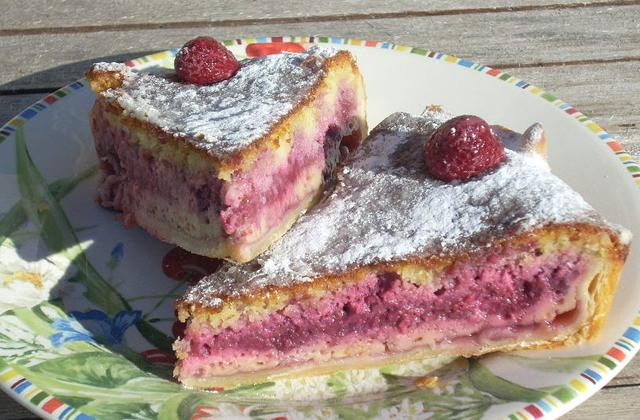 Bakewell pudding aux framboises - Photo par La soupe à la citrouille