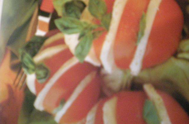 Eventail de tomates à la mozzarella - remydup