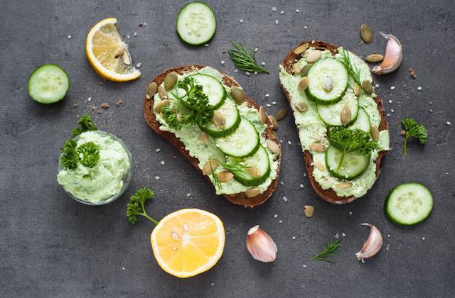 Tartine ricotta pesto - Photo par Bérengère
