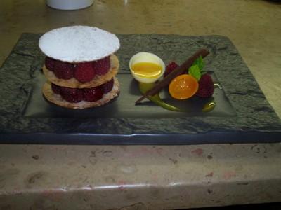 1000 feuille craquant aux framboises et sa crème pâtissière citronnée - Photo par anthonsO