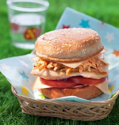 Le burger FLO EPI burger, poulet, curry - Photo par Fol Épi