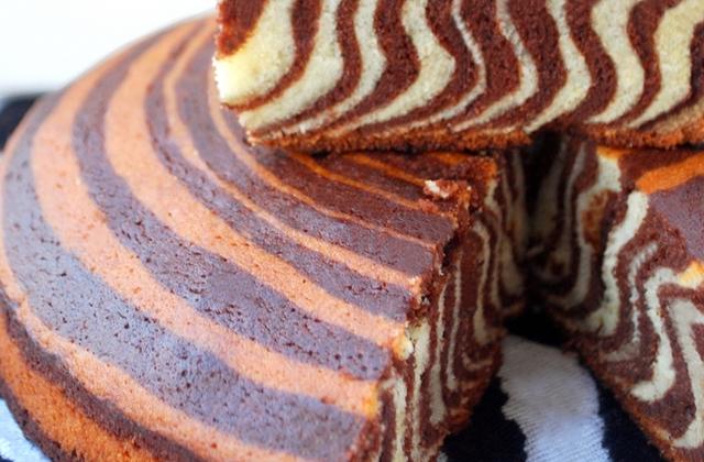 Gâteau tigré ou zebré - Photo par perleeM