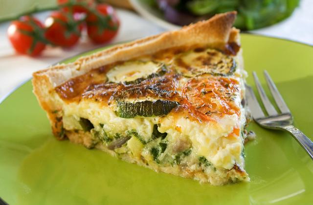 Tarte légère aux courgettes à la crème Saint Agur - Photo par 750g