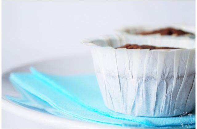 Muffins fondants au chocolat et à la crème de marrons - Photo par le blog jedism