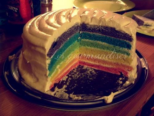 Gâteau arc en ciel - Photo par patouetmary