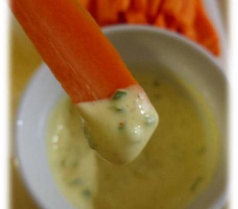 Sauce à la ciboulette et curry - Photo par TitePomme