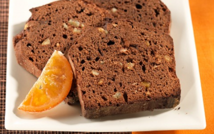 Gâteau au chocolat et aux écorces d'oranges - Photo par Francine