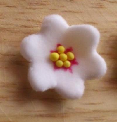 Fleurs de cerisier en pâte à sucre - Photo par mel3265