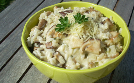 Risotto aux cèpes classique - Photo par La soupe à la citrouille