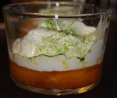 Abricots compotés et thé matcha - Photo par raphaeM2