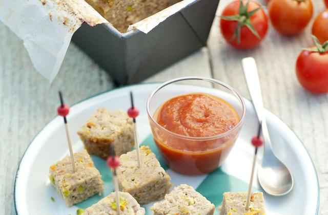 Pain de veau aux tomates confites et pistaches - Photo par Veau de Pentecôte
