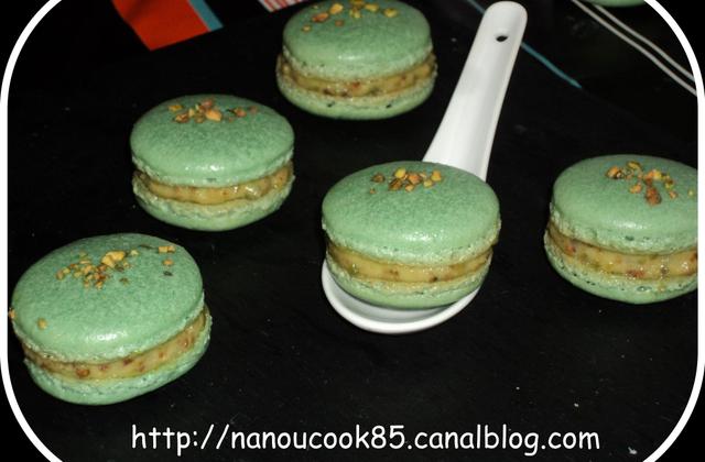 Macaron à la pistache - Photo par Nanouucook