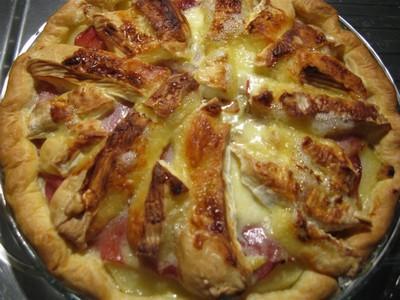 Quiche aux pommes de terre, camenbert et bacon - Photo par celinesdu