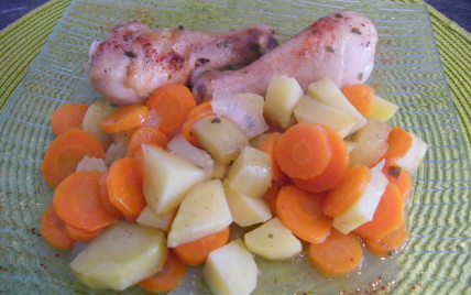 Pilons de poulet aux petits légumes - Photo par nathaen